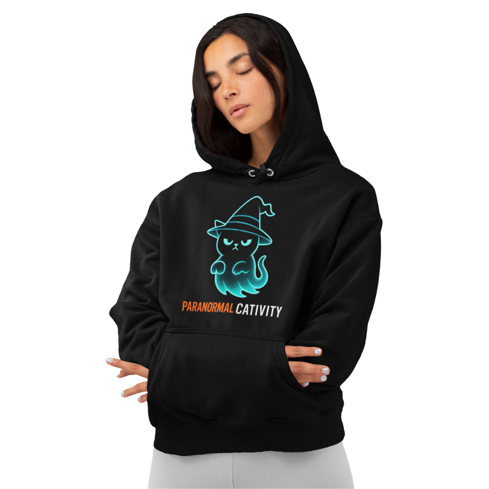 Halloween Hoodie – Paranormal Cativity | Grumpi-Cat Edition | Unisex Hoodie