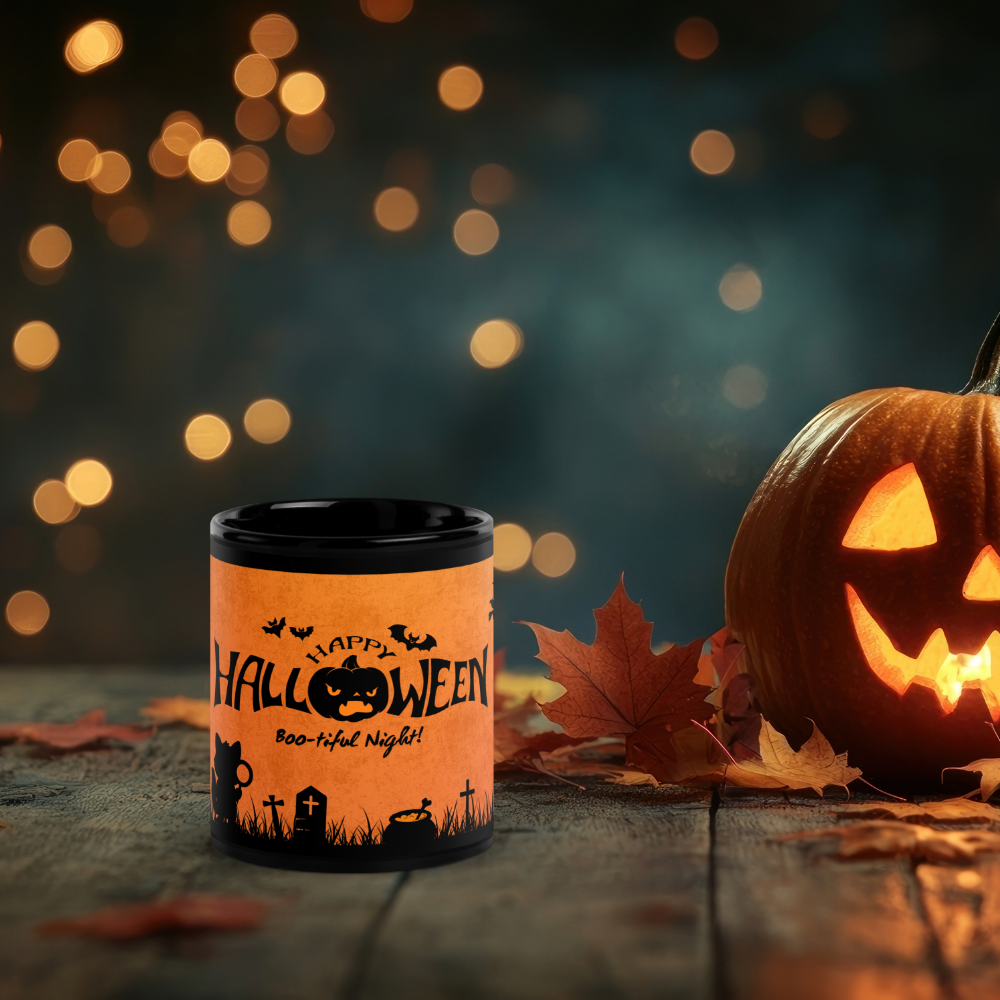 Halloween Tasse „Boo-tiful Night“ – Keramikbecher mit Stöberzeit Special-Motiv
