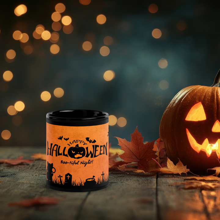 Halloween Tasse „Boo-tiful Night“ – Keramikbecher mit Stöberzeit Special-Motiv