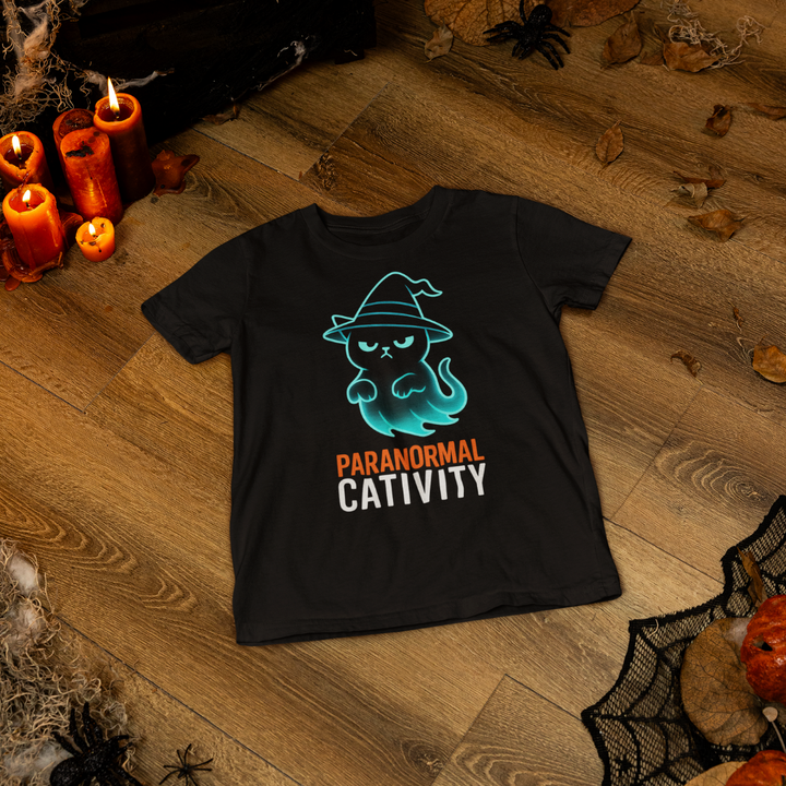 Halloween T-Shirt – Paranormal Cativity | Grumpi-Cat Edition | Unisex Shirt