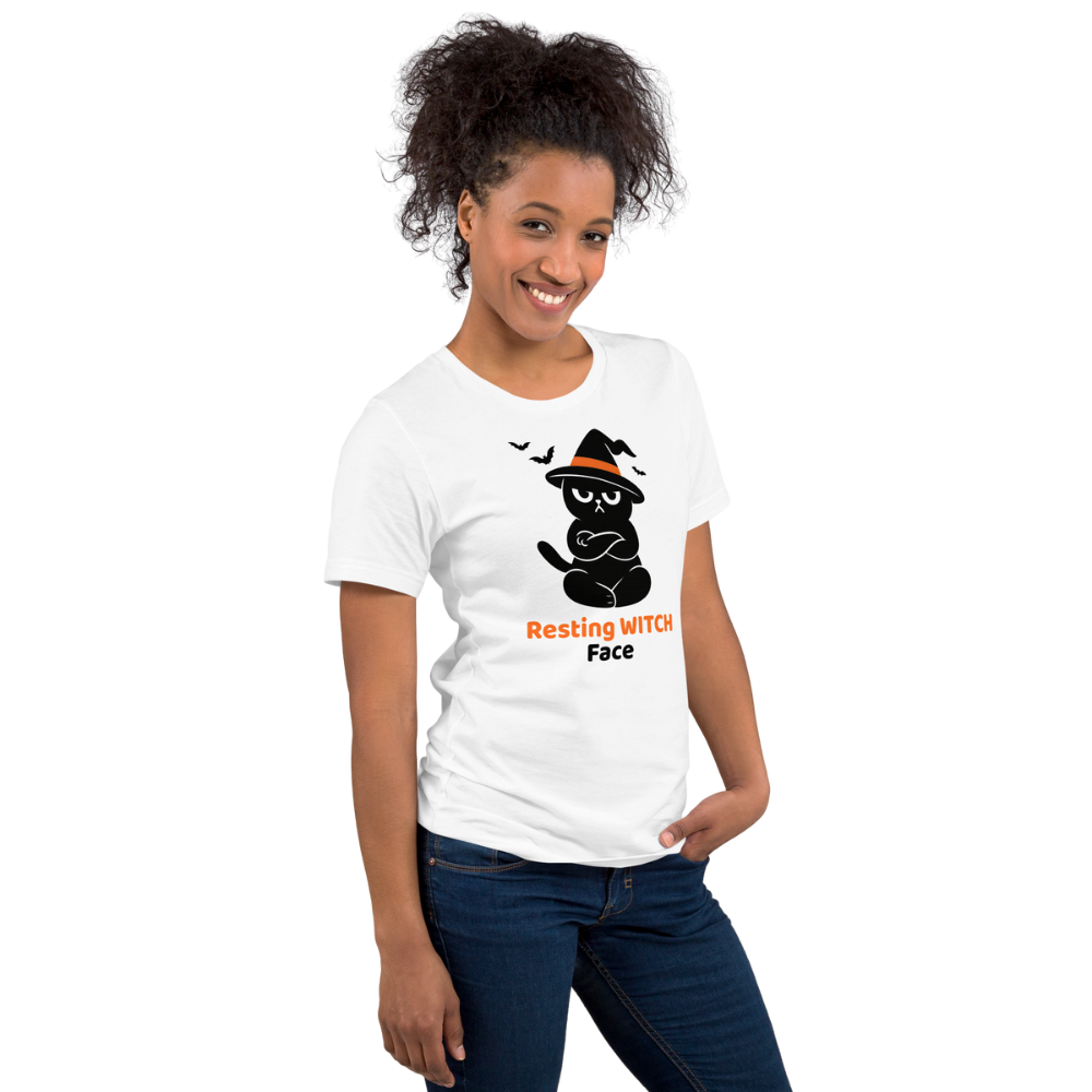 Halloween T-Shirt – Resting Witch Face | Grumpi Cat Edition | Unisex Shirt