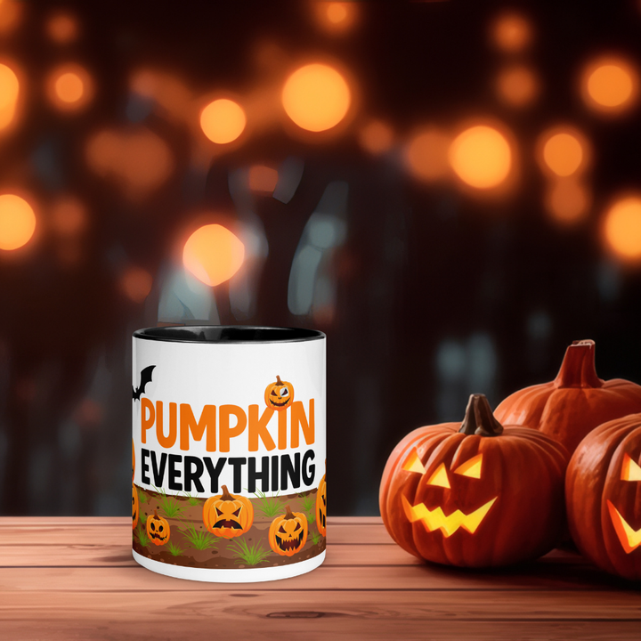 Halloween Tasse „Pumpkin Everything“ – Keramikbecher mit Kürbis-Motiv