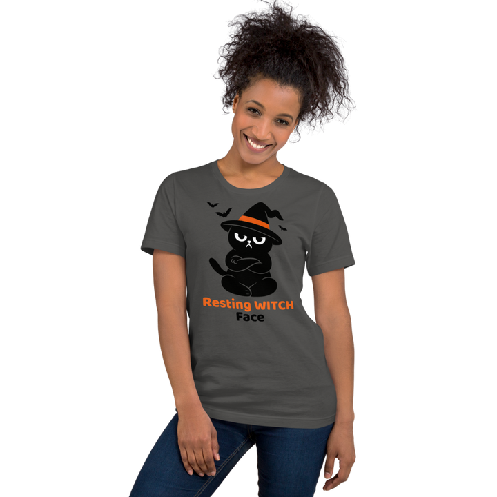 Halloween T-Shirt – Resting Witch Face | Grumpi Cat Edition | Unisex Shirt