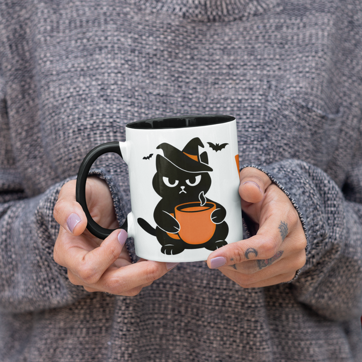 Halloween Tasse „Witch, please!“ – Keramikbecher mit Grumpi Cat-Motiv
