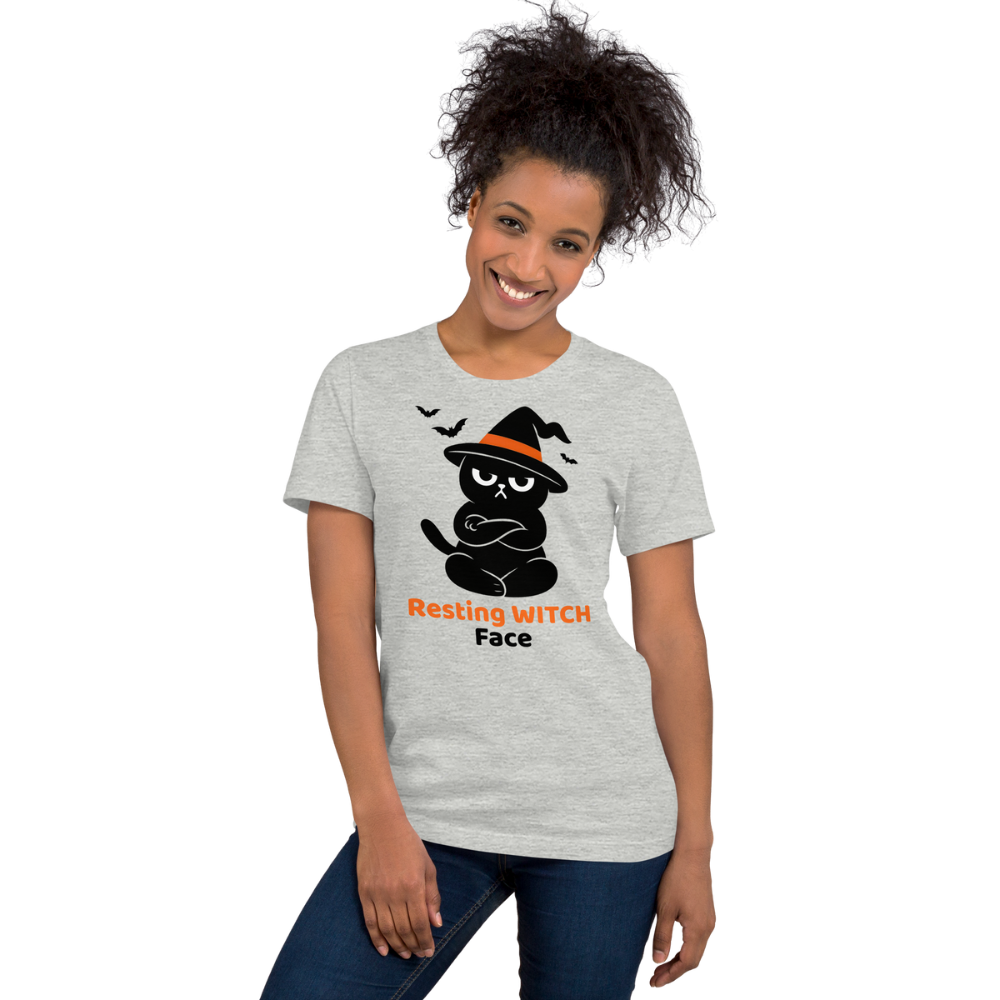 Halloween T-Shirt – Resting Witch Face | Grumpi Cat Edition | Unisex Shirt