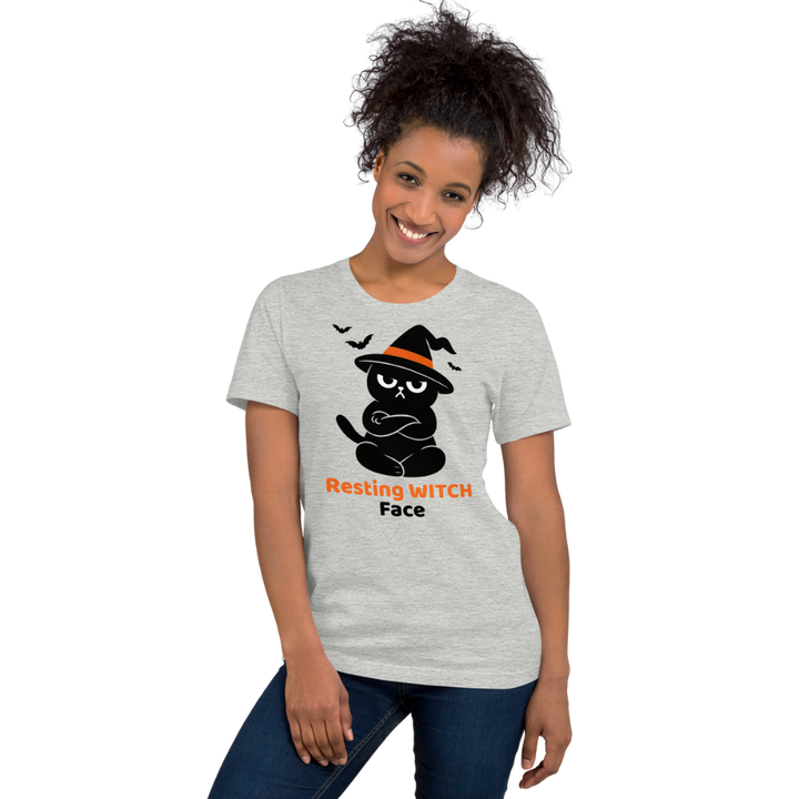Halloween T-Shirt – Resting Witch Face | Grumpi Cat Edition | Unisex Shirt