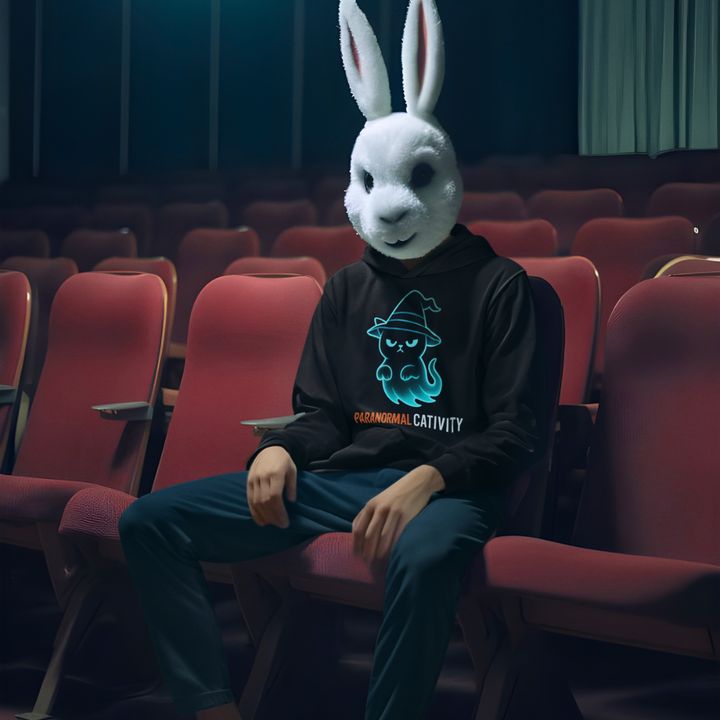Halloween Hoodie – Paranormal Cativity | Grumpi-Cat Edition | Unisex Hoodie