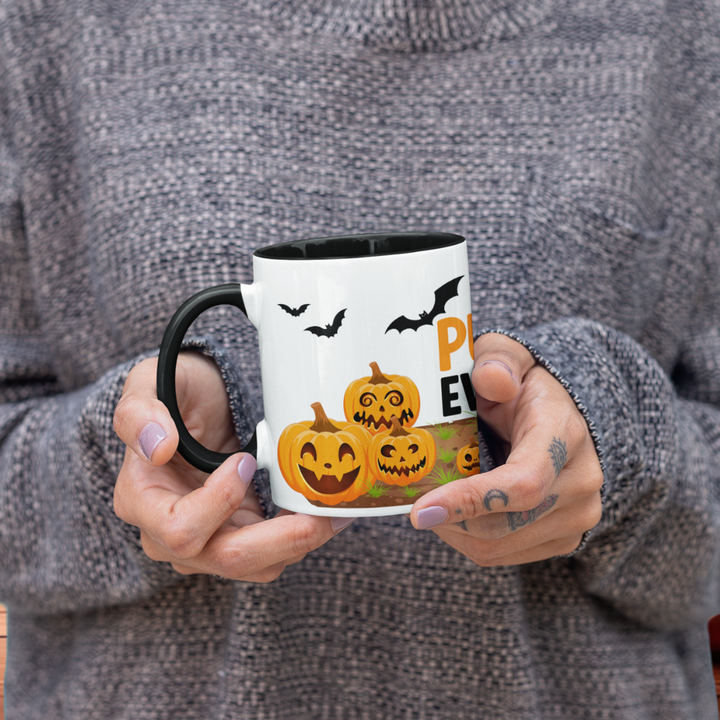 Halloween Tasse „Pumpkin Everything“ – Keramikbecher mit Kürbis-Motiv