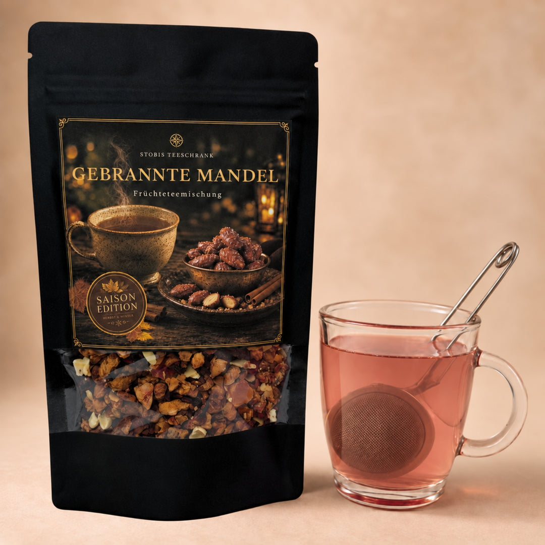 Gebrannte Mandel - Früchteteemischung | Stöbis Teeschrank