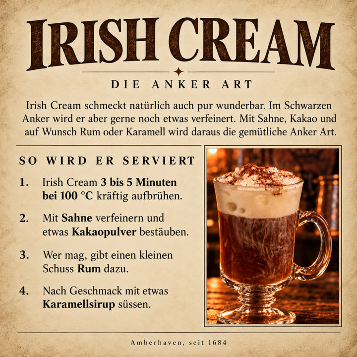 Irish Cream - Schwarztee mit Schokolade & Rumnote