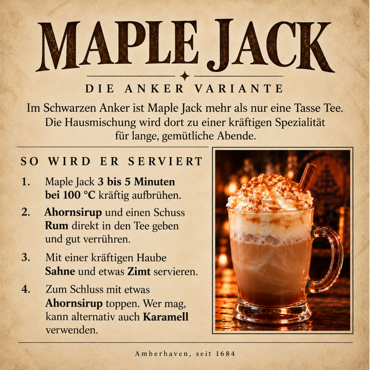 Maple Jack - Schwarztee mit Ahornsirup Geschmack