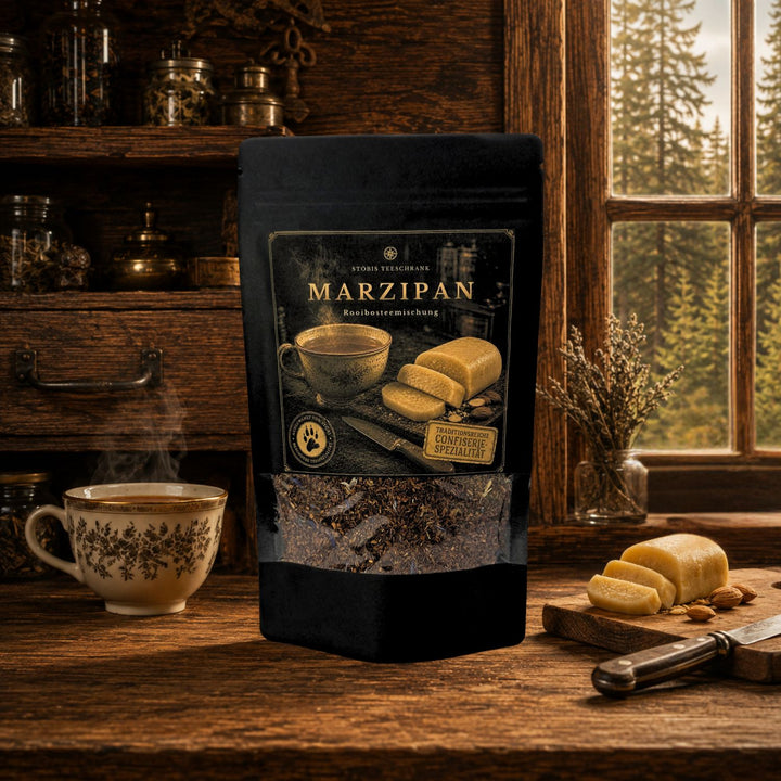Marzipan - Rooibosteemischung | Stöbis Teeschrank