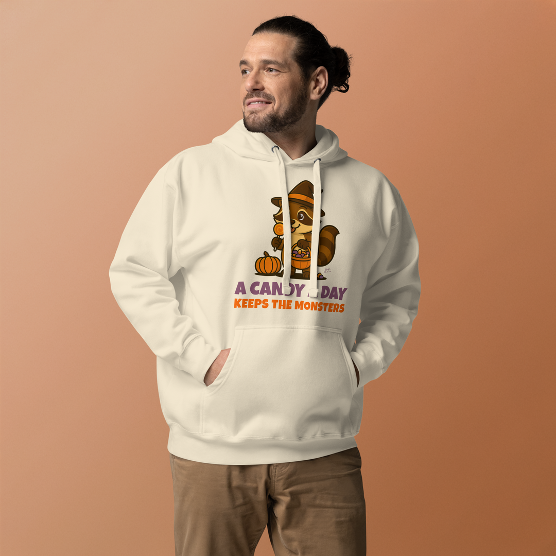 Halloween Hoodie – A Candy a Day Keeps the Monsters Away | Unisex Hoodie