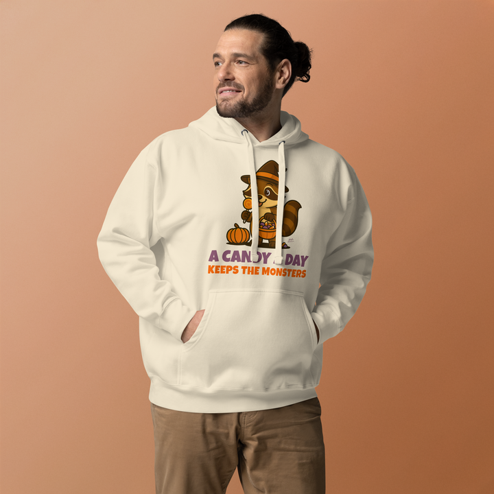 Halloween Hoodie – A Candy a Day Keeps the Monsters Away | Unisex Hoodie