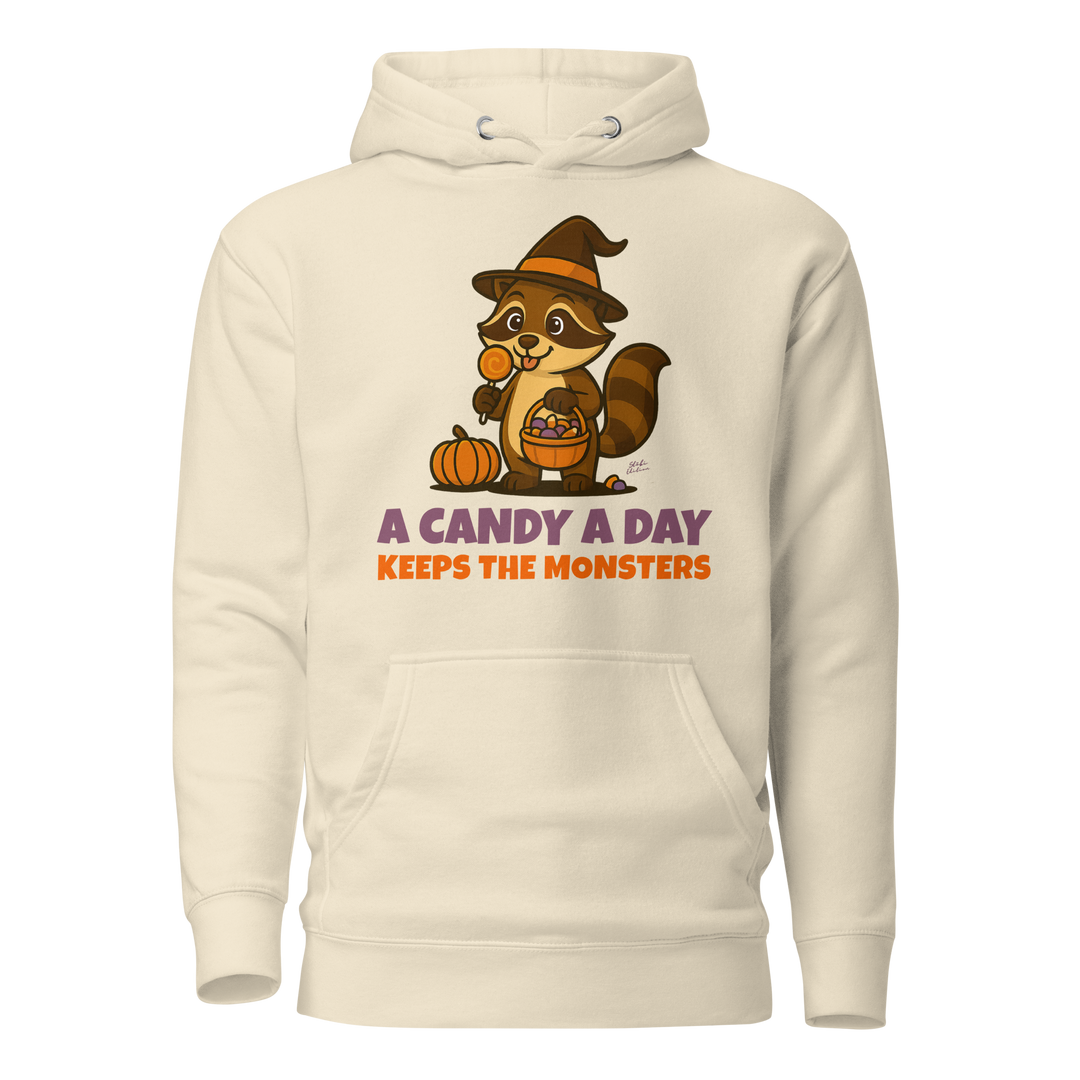 Halloween Hoodie – A Candy a Day Keeps the Monsters Away | Unisex Hoodie