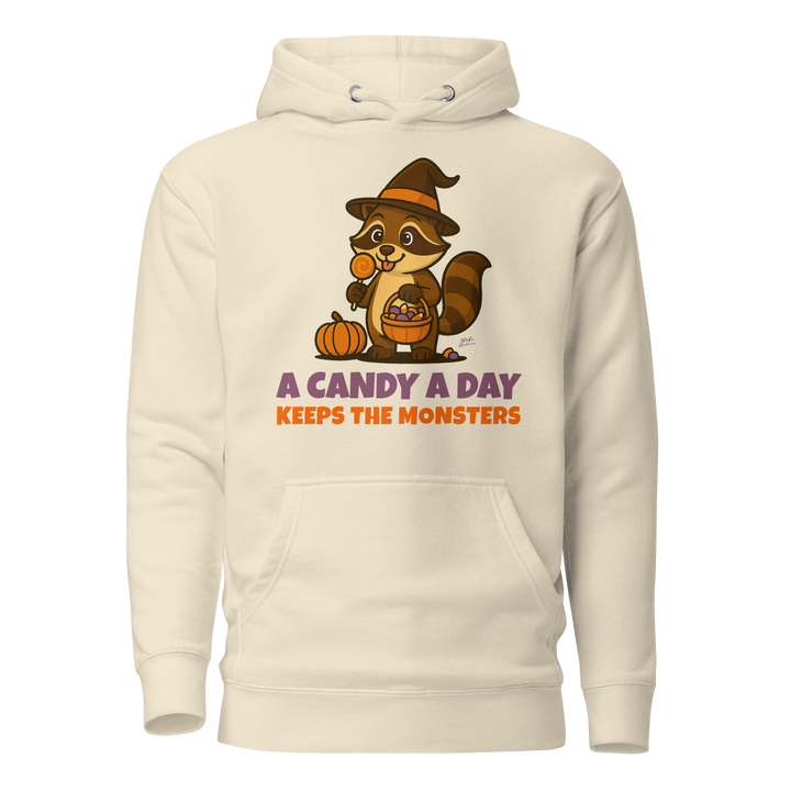 Halloween Hoodie – A Candy a Day Keeps the Monsters Away | Unisex Hoodie