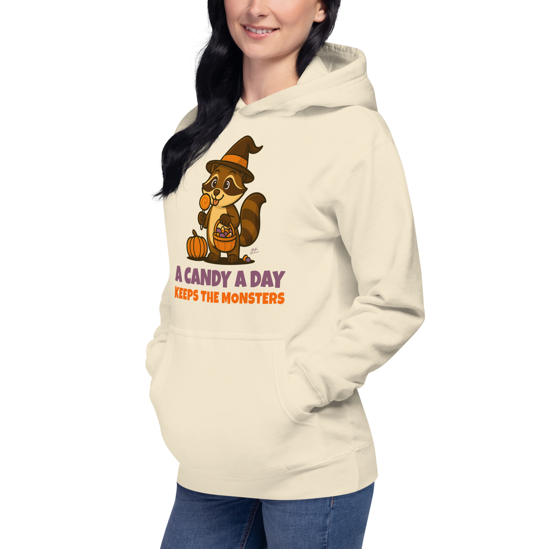 Halloween Hoodie – A Candy a Day Keeps the Monsters Away | Unisex Hoodie