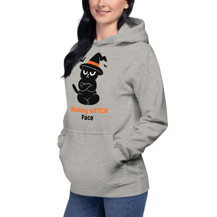 Halloween Hoodie – Resting Witch Face | Grumpi Cat Edition | Unisex Hoodie