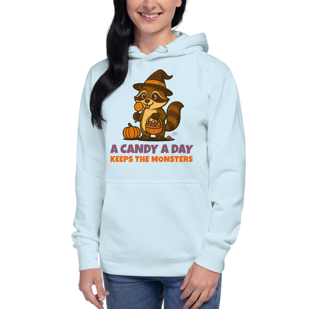 Halloween Hoodie – A Candy a Day Keeps the Monsters Away | Unisex Hoodie