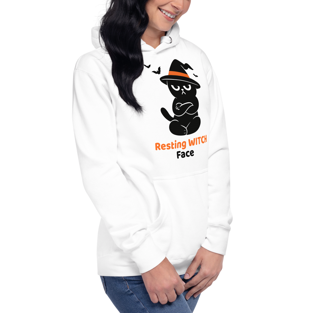 Halloween Hoodie – Resting Witch Face | Grumpi Cat Edition | Unisex Hoodie