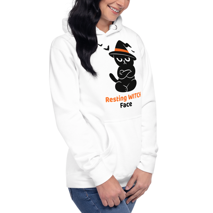 Halloween Hoodie – Resting Witch Face | Grumpi Cat Edition | Unisex Hoodie