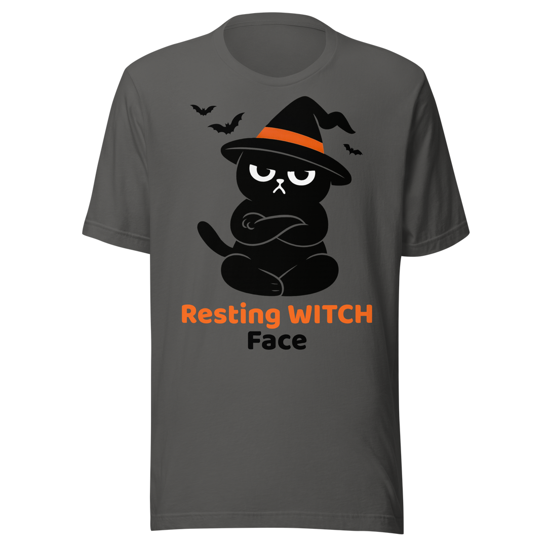 Halloween T-Shirt – Resting Witch Face | Grumpi Cat Edition | Unisex Shirt