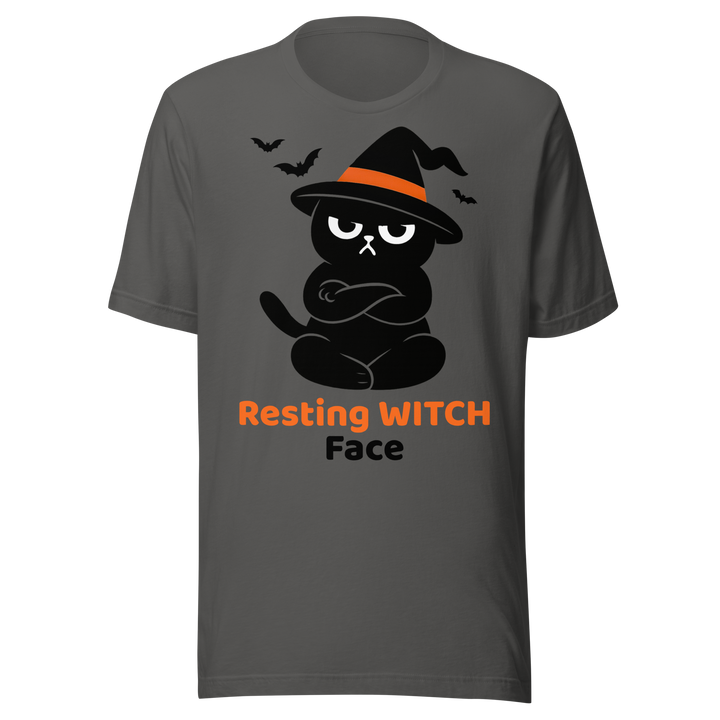 Halloween T-Shirt – Resting Witch Face | Grumpi Cat Edition | Unisex Shirt
