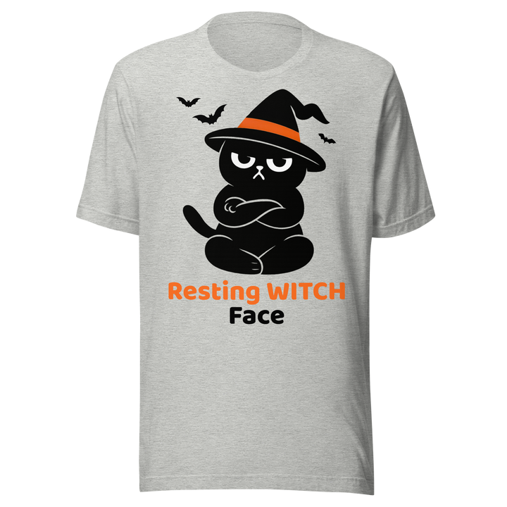 Halloween T-Shirt – Resting Witch Face | Grumpi Cat Edition | Unisex Shirt