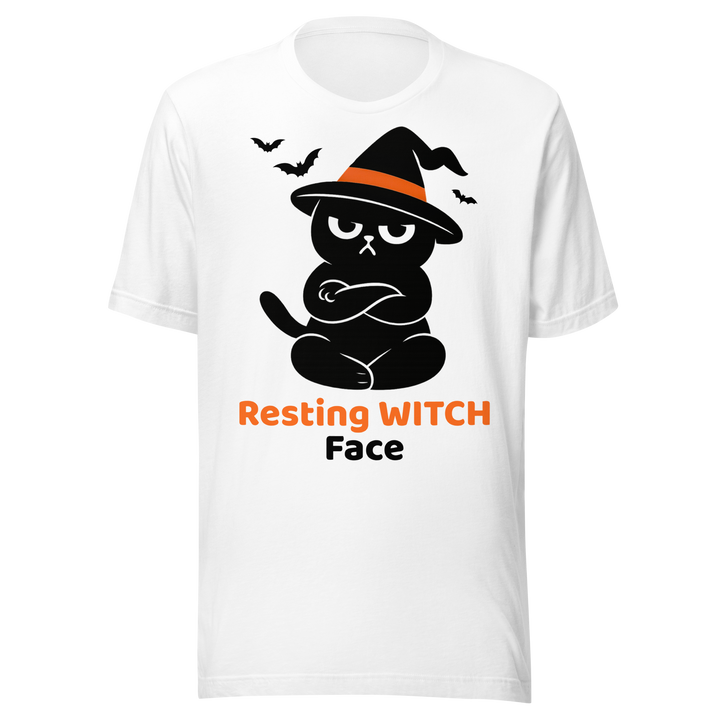 Halloween T-Shirt – Resting Witch Face | Grumpi Cat Edition | Unisex Shirt